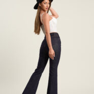 Dark Blue Flare Jeans – снимка 4