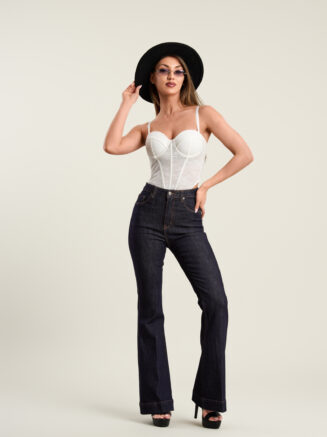 Dark Blue Flare Jeans