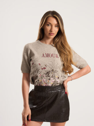 Фин плетен топ Amour