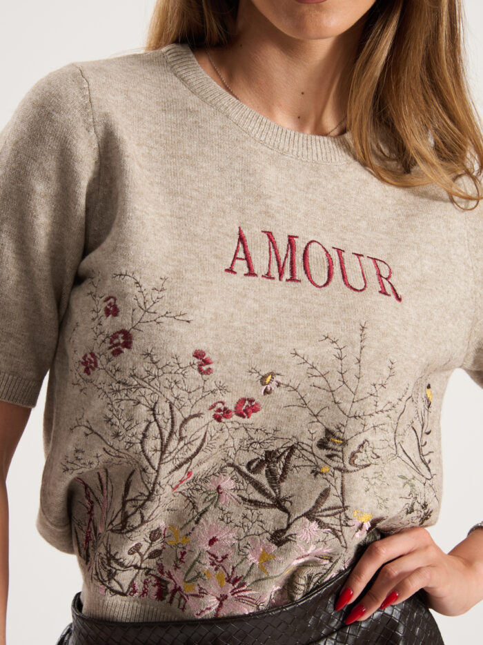 Фин плетен топ Amour – снимка 5