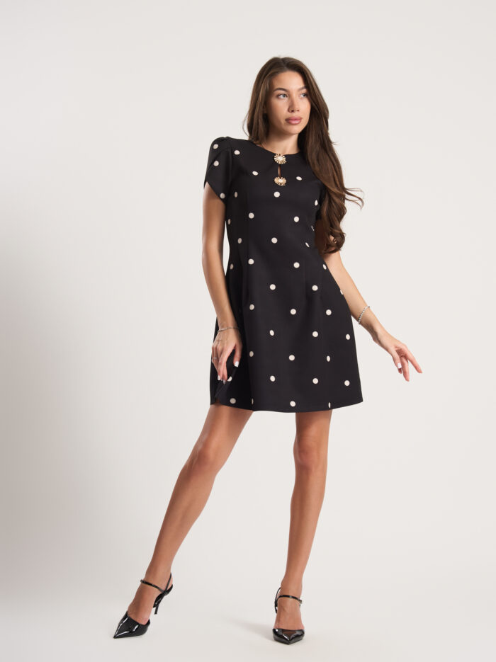 Рокля на точки Polka Dot Elegance – снимка 4