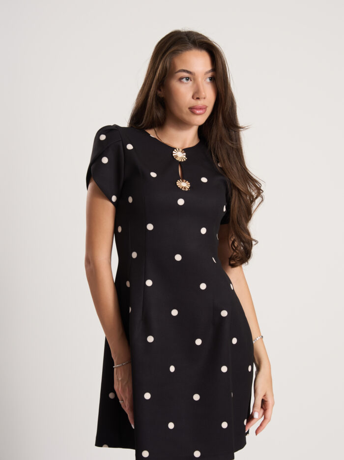 Рокля на точки Polka Dot Elegance – снимка 3
