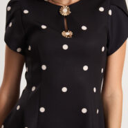 Рокля на точки Polka Dot Elegance – снимка 2