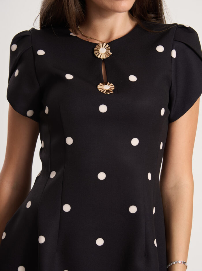Рокля на точки Polka Dot Elegance – снимка 2