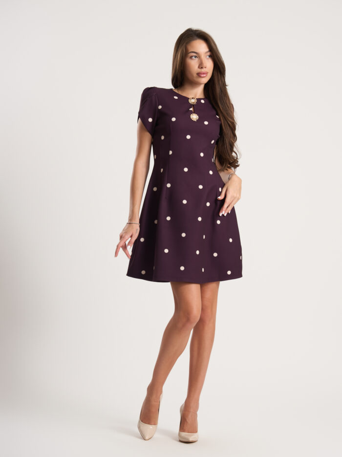 Рокля на точки Polka Dot Elegance – снимка 8