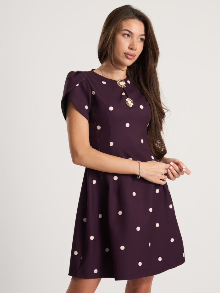 Рокля на точки Polka Dot Elegance – снимка 6