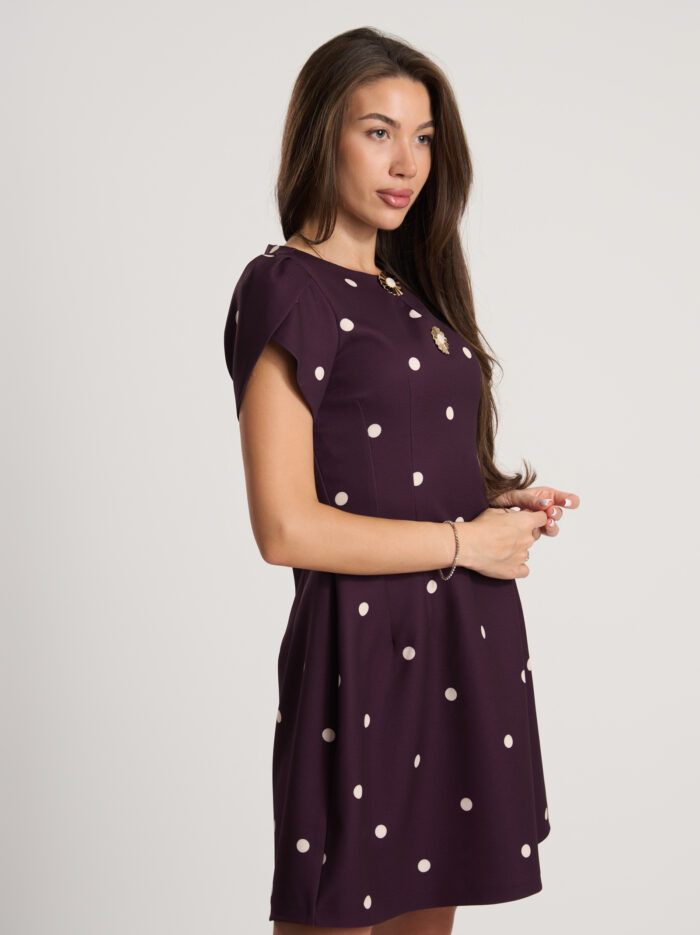 Рокля на точки Polka Dot Elegance – снимка 5