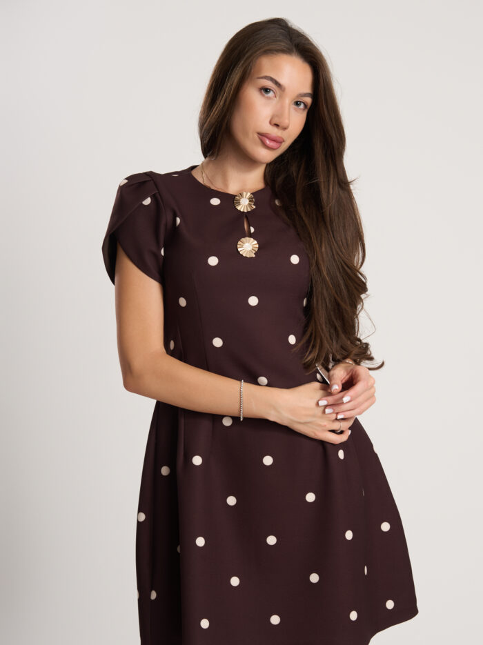 Рокля на точки Polka Dot Elegance – снимка 15
