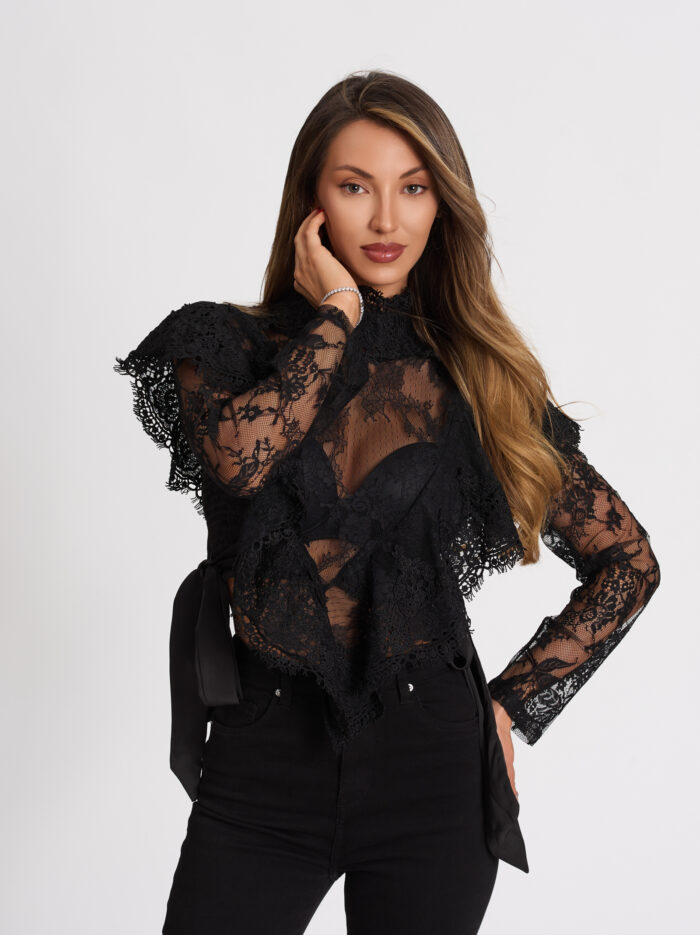 Дантелена блуза Bellissima – снимка 10