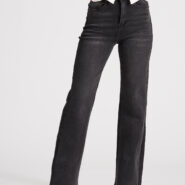 Дънки wide-Leg в графитено сиво