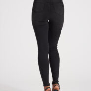 Дънки Skinny Fit черни – снимка 2