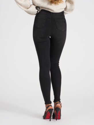 Дънки Skinny Fit черни – снимка 2