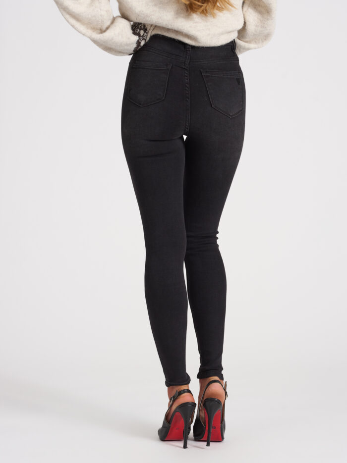 Дънки Skinny Fit черни – снимка 2