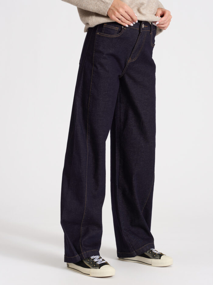 Дънки Raw Denim индиго – снимка 4