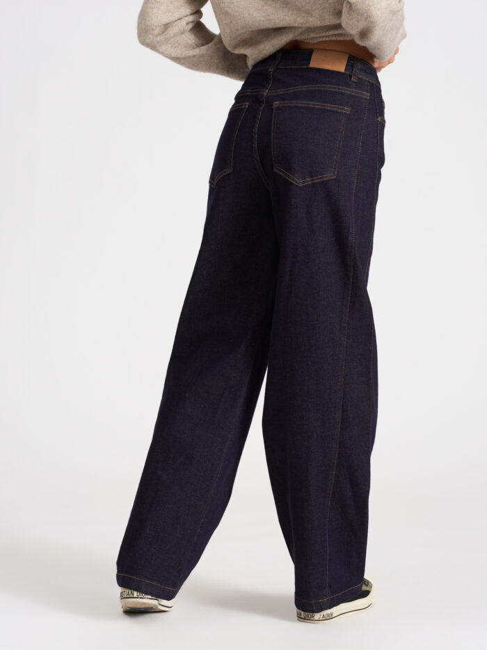 Дънки Raw Denim индиго – снимка 3