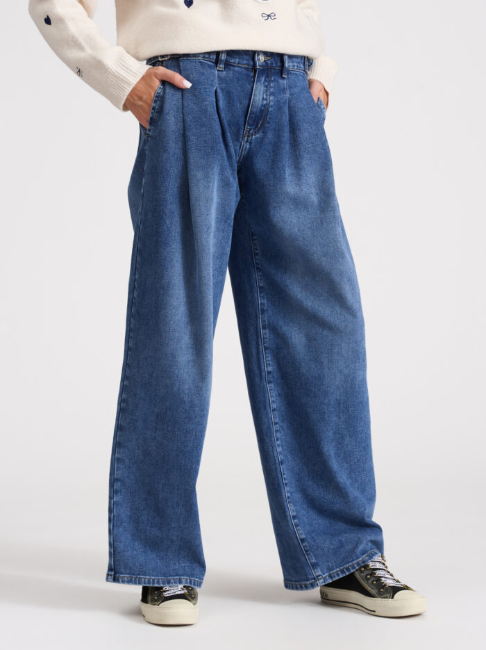 Дънки Monaco wide Leg с басти