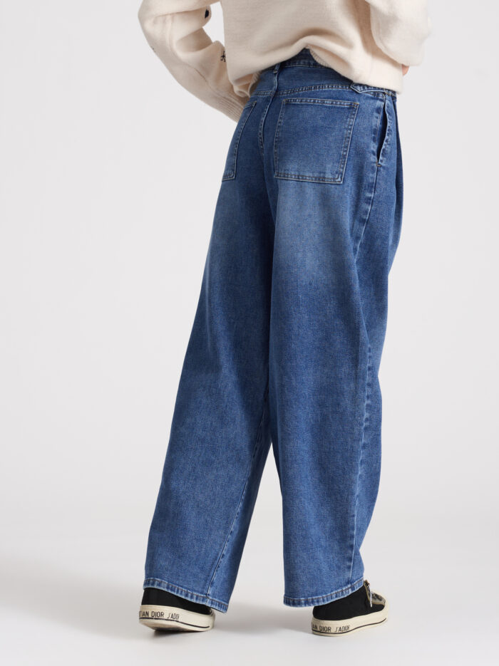 Дънки Monaco wide Leg с басти – снимка 3