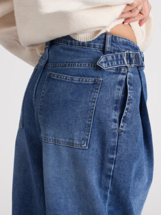 Дънки Monaco wide Leg с басти – снимка 2