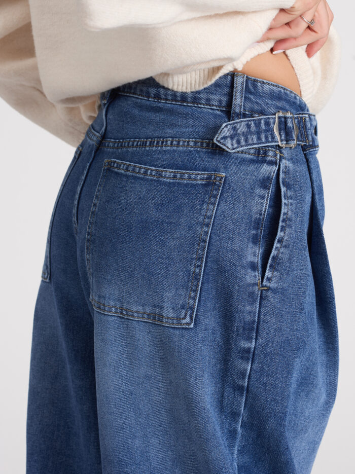 Дънки Monaco wide Leg с басти – снимка 2