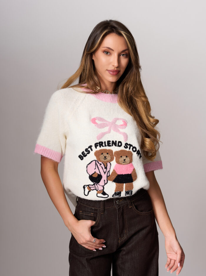 75D_9483 Пухкава блуза Aria – снимка 3